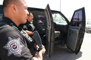 A Juarez Police SWAT Team prepares to hit the streets. These officers have been vetted and deemed honest. The Juarez Police admit many of their officers are corrupt and paid off by the cartels. 
