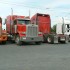 Many Mexican truckers are at home with their families on the weekend